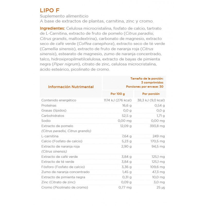 LIPO F / LF ULTRA YSONUT (figura y metabolismo)