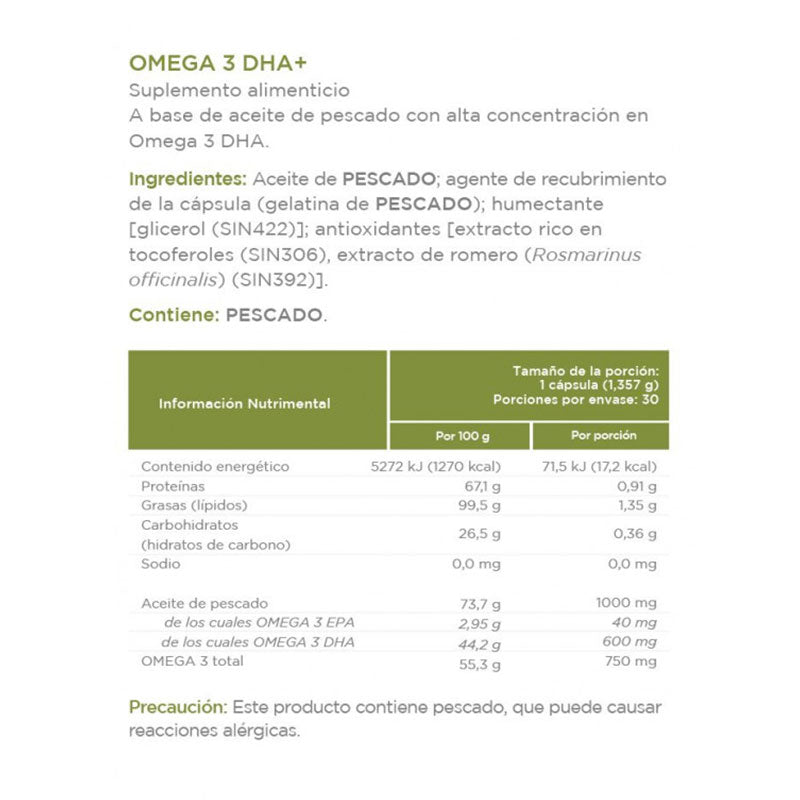 Omega 3 DHA Ysonut (Concentración, Memoria y Visión)